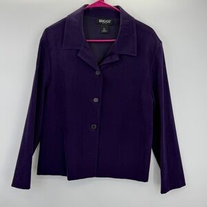 Briggs New York Women's Deep Purple Blazer